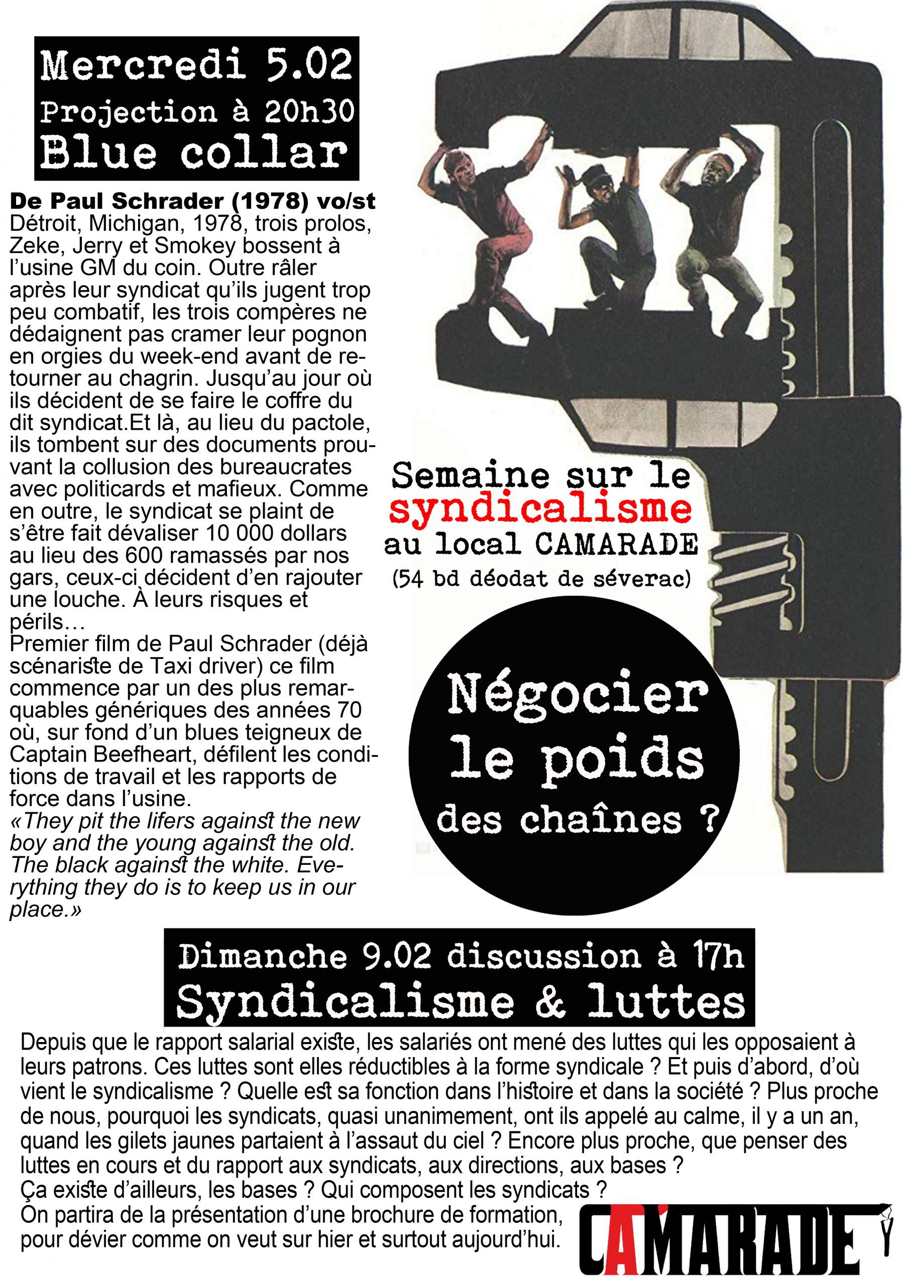 Semaine sur le syndicalisme au local camarade